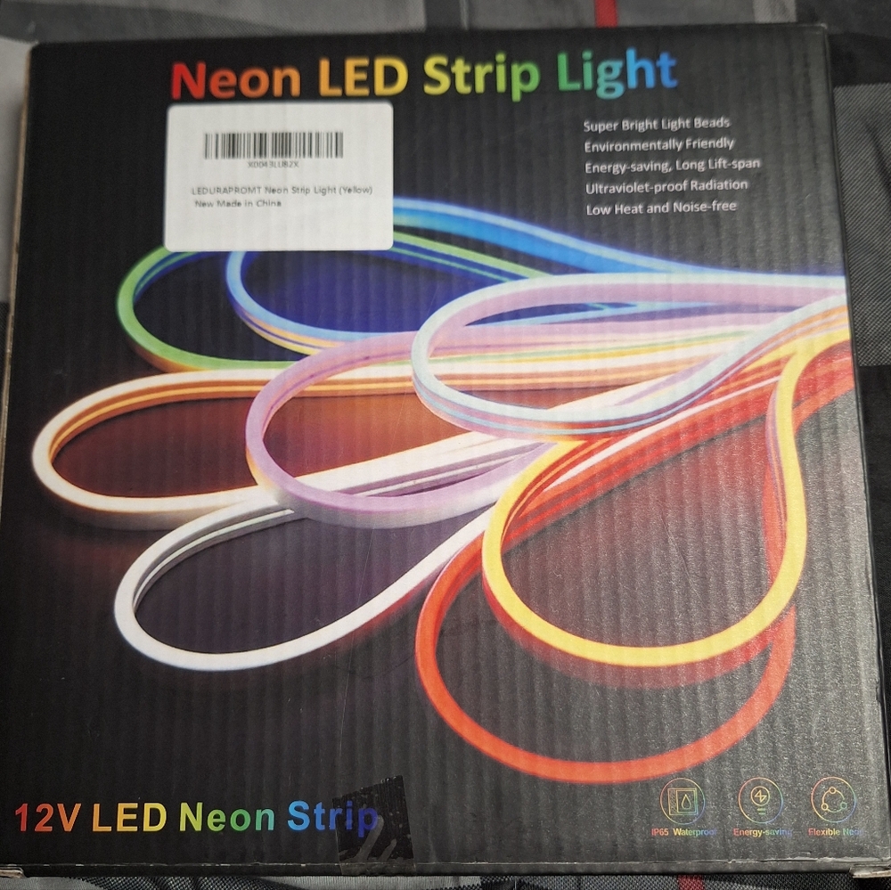 LEDURAPRONT Neon LED Strip Light Yellow 12V Indoor Outdoor Add On Pack